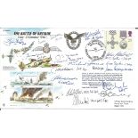 Battle of Britain Pilots multiple signed cover. JS/50/40/6 Battle of Britain Major Assault 1