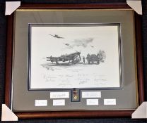 Readiness at Dawn framed WW2 print by Nicolas Trudgian. Battle of Britain 1940 Pencil drawing