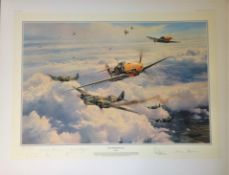 Robert Taylor 35x25 Most Memorable Day Artist Proof, AP, print 88/100 with 4 Luftwaffe signatures