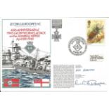 Mr A Harris and Lieut Comdr M G B Roope signed RNSC, 4, 12 cover commemorating the 45th