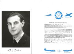 Sqn. Ldr. Peter Leslie Dawbarn Battle of Britain fighter pilot signed 6 x 4 inch b/w photo with