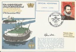Commander P B Reynolds signed RNSC5 cover commemorating the 10th Anniversary of the Formation of the