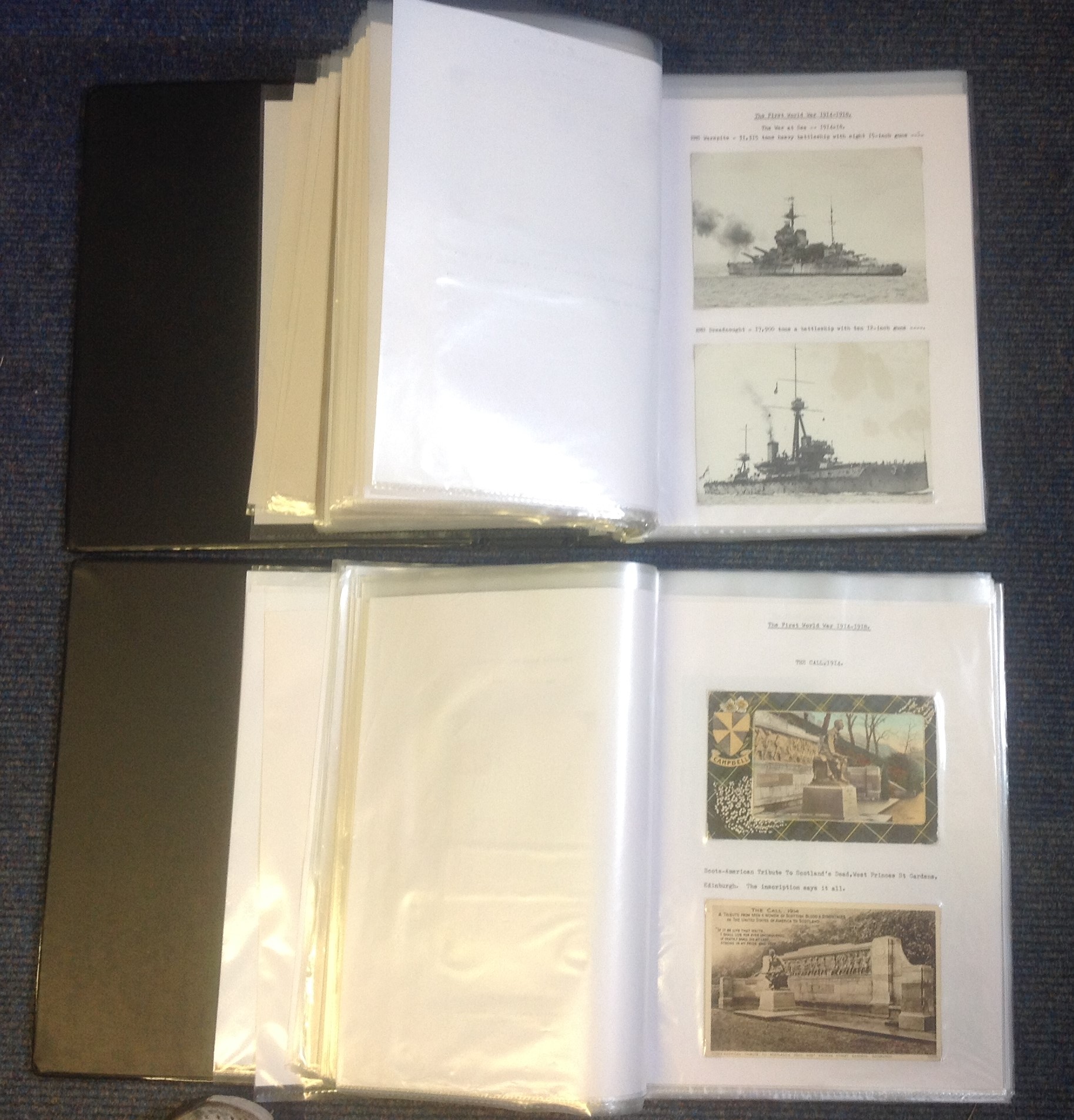 WW1 Great War Postcards Annotated In Two Large Volumes. These Two Superb Volumes Have Been Carefully - Image 4 of 5