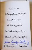 Scarce book presented to Douglas Bader. The Debt We Owe, The Royal Air Force Benevolent Fund