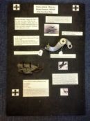 Battle of Britain relic The Hardest Day Thorney / Fishbourne Stuka 18/8/40 the board includes a