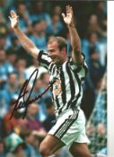Alan Shearer Newcastle Signed 12 x 8 inch football photo. . All autographs are genuine hand signed