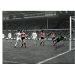 Jim Montgomery FA Final Sunderland Signed 16 x 12 inch football photo. . All autographs are