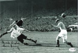 Tom Finney Preston Signed 12x 8 inch football photo. . All autographs are genuine hand signed and