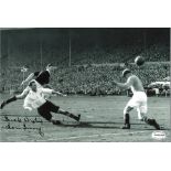 Tom Finney Preston Signed 12x 8 inch football photo. . All autographs are genuine hand signed and