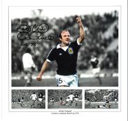 Archie Gemmill Collage Scotland Signed 12 x 12 inch football photo. . All autographs are genuine