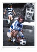 Stan Bowles Collage QPR Signed 16 x 12 inch football photo. . All autographs are genuine hand signed