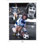 Stan Bowles Collage QPR Signed 16 x 12 inch football photo. . All autographs are genuine hand signed