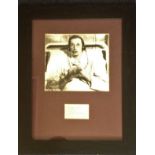 Charles Hawtrey Carry on framed autograph display. Approx. 19 x 15 inches overall, nice autograph