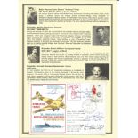 Rare Arnhem multiple signed 1972 Operation Torch Historic Battles cover. Autographed by Major