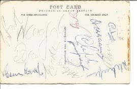 Vintage Cricket autographs 1950s in old album. Some early full teams on pages some a little scruffy.