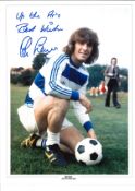 Stan Bowles QPR Signed 16 x 12 inch football photo. . All autographs are genuine hand signed and