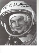1st space woman Valentina Tereshkova signed 10 x 8 inch b/w photo in Space suit. All autographs