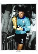 Dino Zoff Italy Signed 16 x 12 inch football photo. . All autographs are genuine hand signed and