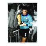 Dino Zoff Italy Signed 16 x 12 inch football photo. . All autographs are genuine hand signed and