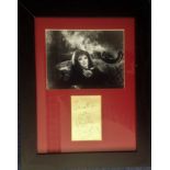 Fenella Fielding Carry on framed autograph display. Approx. 19 x 15 inches overall, nice autograph