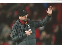 Liverpool FC Jurgen Klopp signed 12 x 8 inch colour football photo. All autographs are genuine
