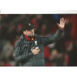 Liverpool FC Jurgen Klopp signed 12 x 8 inch colour football photo. All autographs are genuine