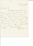 Mjr Gen William Cavendish Bentick hand written 1824 letter with good military content. All