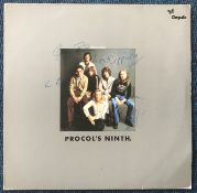Procol Harum record sleeve signed by the band inc Chris Copping, Gary Brooker, Keith Reid, Mick
