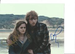 Harry Potter Hermione Granger and Rupert Grint double signed 10 x 8 inch colour photo. All