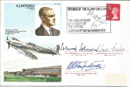 Douglas Bader, Robert Stanford Tuck and Johnnie Johnson signed R J Mitchell Historic Aviators