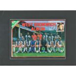 West Bromwich Albion 1979-80 multi signed mounted colour magazine team photo signatures included are