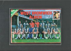 West Bromwich Albion 1979-80 multi signed mounted colour magazine team photo signatures included are