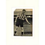 George Hannah signed 16x12 overall mounted black and white newspaper photo picture in Newcastle