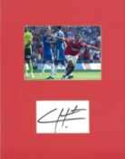 Javier Hernandez 14x11 mounted signature piece includes signed album page and colour photo