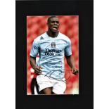 Micah Richards signed 16x12 overall mounted colour photo pictured playing for Manchester City. Micah