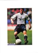 Gudoni Bergsson signed 16x12 overall mounted colour magazine photo pictured playing for Bolton