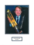 Howard Kendall signed 16x12 mounted colour photo pictured while manager of Everton. Good
