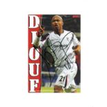 El Hadji Diouf signed 16x12 colour magazine photo pictured while playing for Bolton Wanderers. El