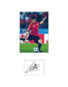 Cesc Fabregas 16x12 mounted signature piece includes signed album page and a colour photo pictured