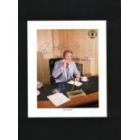Ron Atkinson signed 16x12 overall mounted colour magazine photo pictured while manager of Manchester