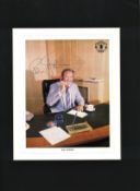 Ron Atkinson signed 16x12 overall mounted colour magazine photo pictured while manager of Manchester