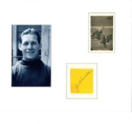 Ted Ditchburn 12x10 mounted signature piece includes signed album page and two black and white