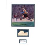 John Charles 16x12 overall mounted signature piece includes signed album page cutting and colour