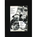 Bobby Tambling and Peter Thompson signed 16x12 overall mounted black and white magazine page. Robert