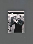 Howard Kendall signed 16x12 mounted black and white photo pictured while manager of Everton. Good