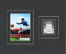 Jimmy Dickinson 12x10 mounted signature piece includes signed black and white photo and fantastic
