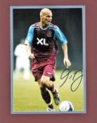 Freddie Ljungberg signed 16x12 mounted colour photo pictured in action for West Ham United. Karl