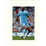 Gael Clichy signed 16x12 overall mounted colour photo pictured in action for Manchester City. Gael