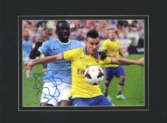 Yaya Toure signed 16x12 overall mounted colour photo pictured in action for Manchester City. Touré
