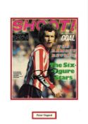 Peter Osgood signed 15x11 overall mounted shoot magazine cover photo pictured while with Southampton